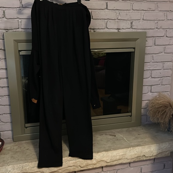 Antonella Preve Black Gold Knit Zip Up Jumpsuit Size Medium - Picture 3 of 9